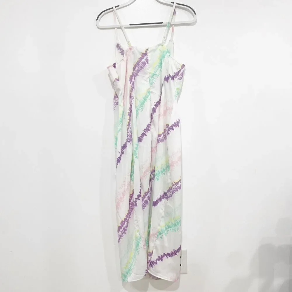 NWT lane Bryant v-neck cami slip dress tie dye - Picture 5 of 5